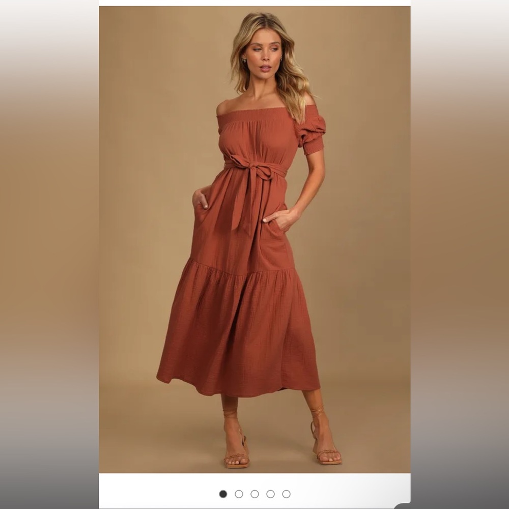 Off the shoulder dress